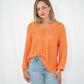 Coco Cotton Knitted Jumper Orange