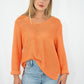 Coco Cotton Knitted Jumper Orange