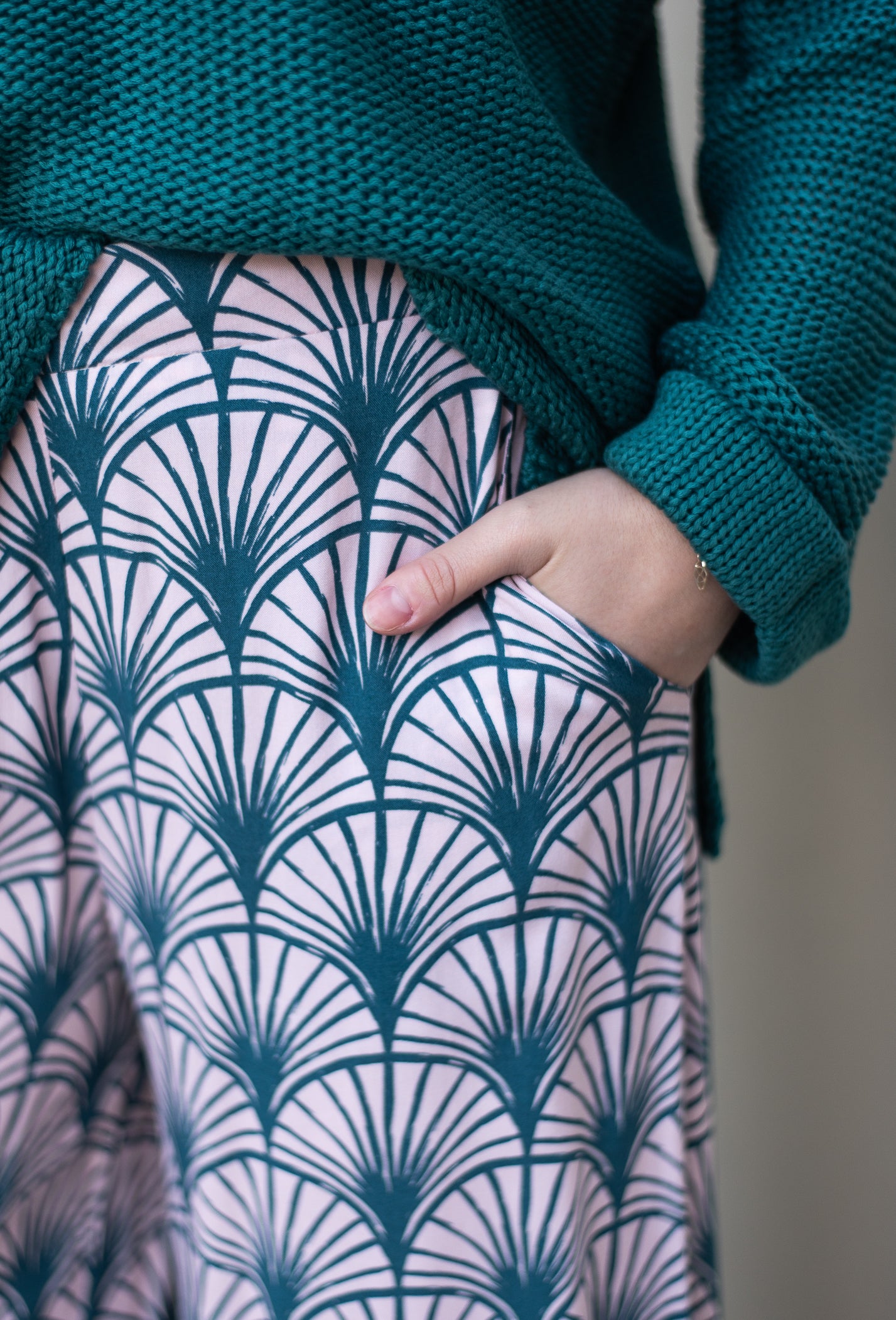 Coco Cotton Knitted Jumper Teal