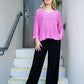 Coco Cotton Knit Jumper Raspberry Pink
