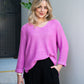 Coco Cotton Knit Jumper Raspberry Pink