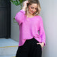 Coco Cotton Knit Jumper Raspberry Pink