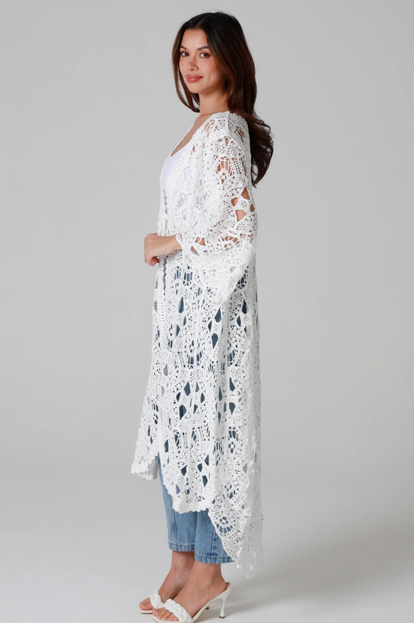 Brenda Bell Sleeve Kimono White