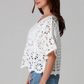 Gypsy Crochet Tee - White