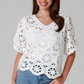 Gypsy Crochet Tee - White