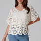 Gypsy Crochet Tee - Cream