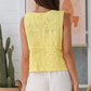 Lian Vest Top - Sunshine Yellow