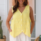 Lian Vest Top - Sunshine Yellow