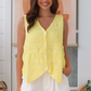 Lian Vest Top - Sunshine Yellow