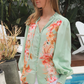 Michaela Mint Floral Blouse