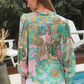 Mykah Aqua Paisley Blouse