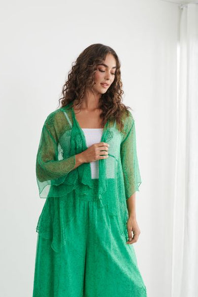 Sheer Green Jacket