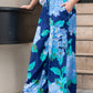 Devine Wide Leg Pants - Navy Hydrangeas