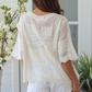 Eloise Embroidered Blouse - Cream