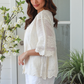 Eloise Embroidered Blouse - Cream