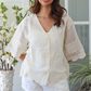 Eloise Embroidered Blouse - Cream