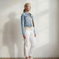 Cropped Denim Jacket - Light Mid Blue