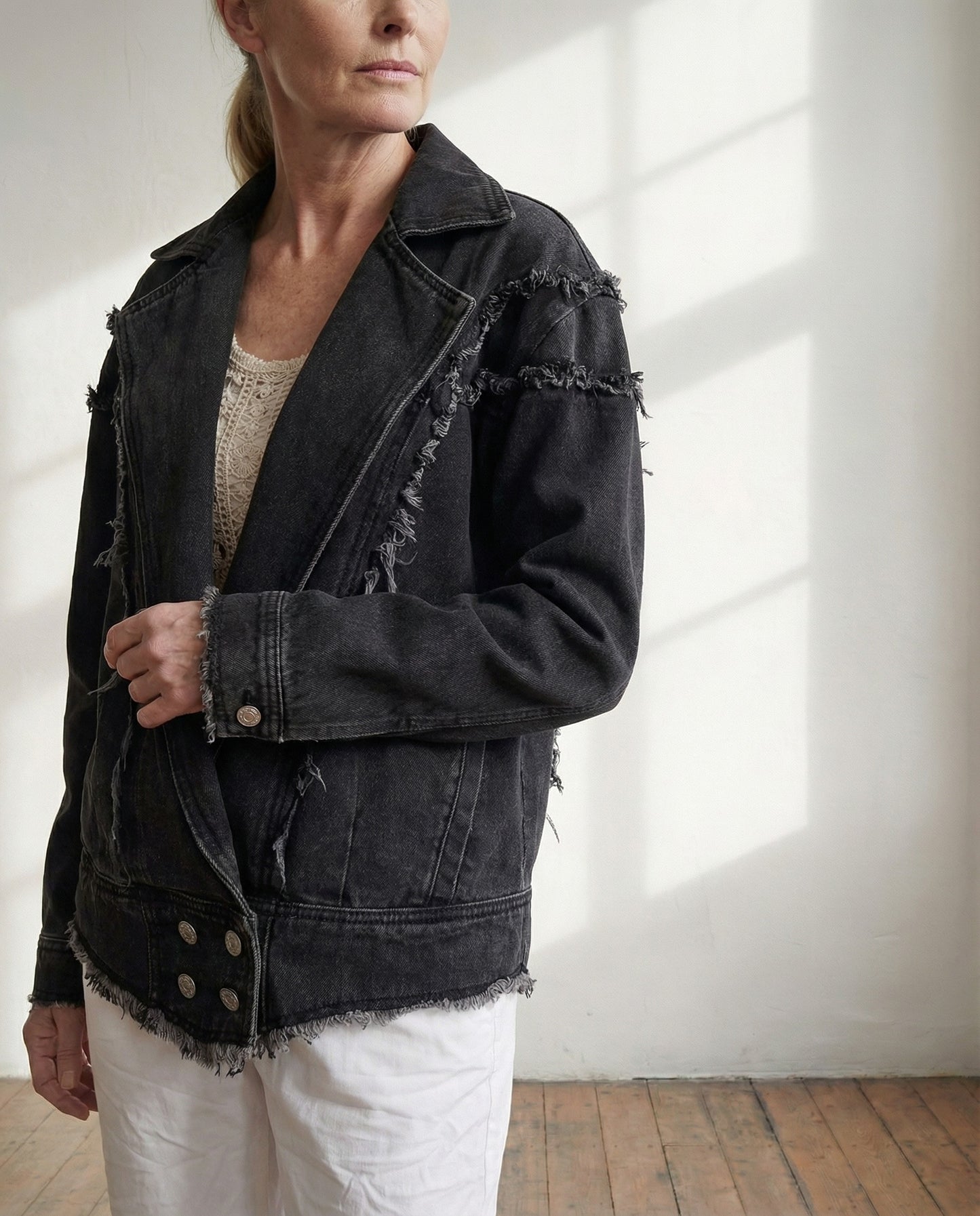 Madonna Denim Jacket - Black