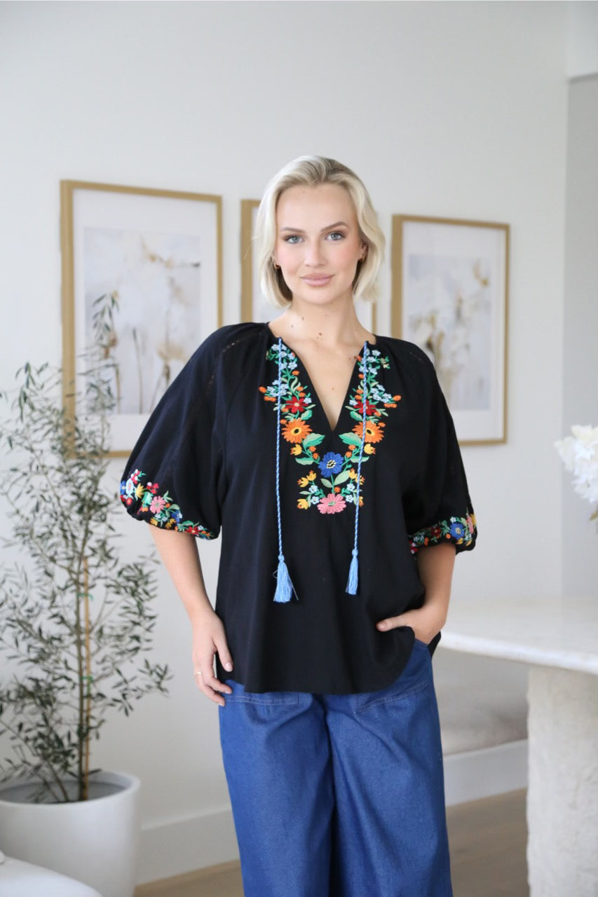 Gypsy Rose Top Black