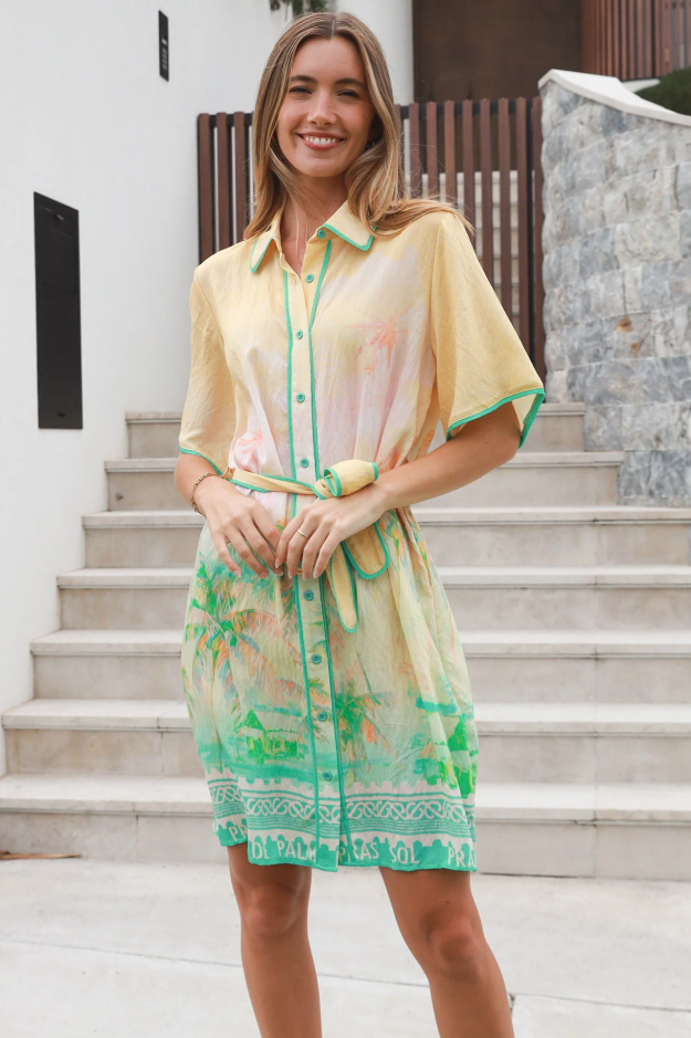 Amaryllis Shirt Dress