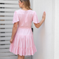 Devine Dress - Pink Linen