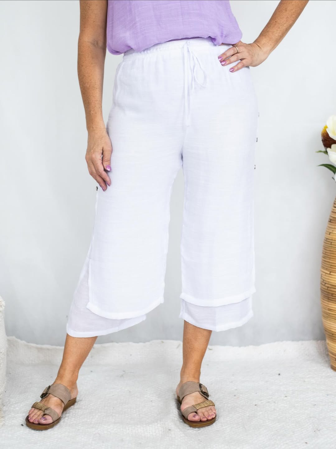 Beach Pants White