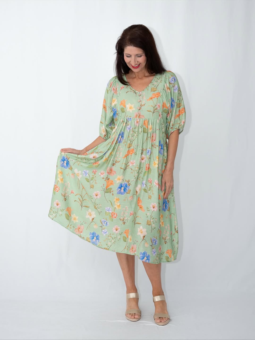 Floral Bliss Midi Dress