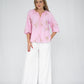 Princess Embroidered Blouse - Pink