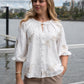 Princess Embroidered Blouse - White