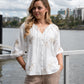 Princess Embroidered Blouse - White