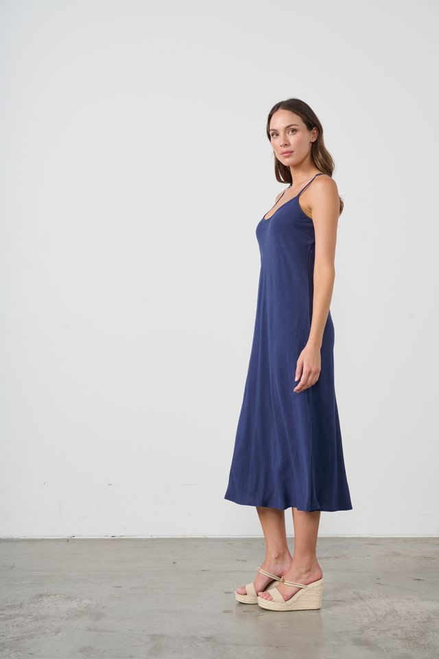 Sylvia Slip Dress Blue