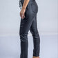 Cargo Pants Wet Look Black