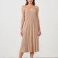 Sylvia Slip Dress Beige