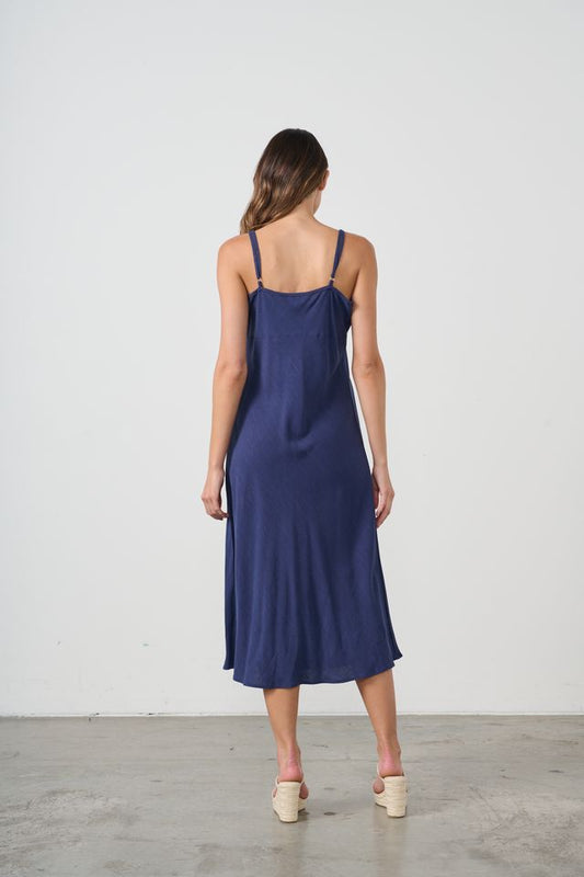 Sylvia Slip Dress Blue