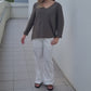 Coco Cotton Knit Jumper - Khaki
